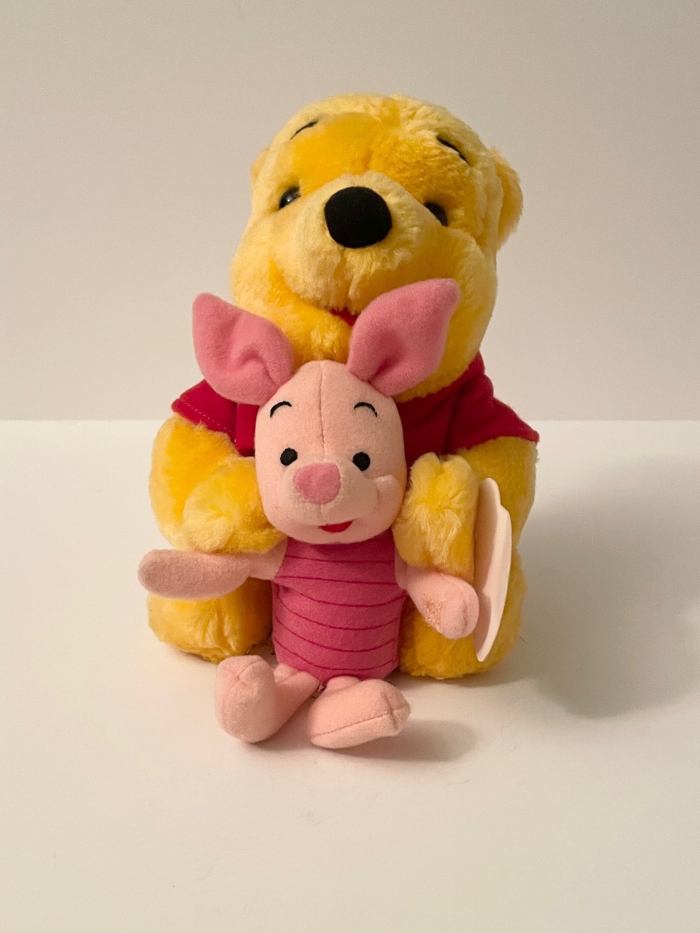 Vintage 1997 Mattel Disney Winnie The Pooh Hugging Piglet Plush